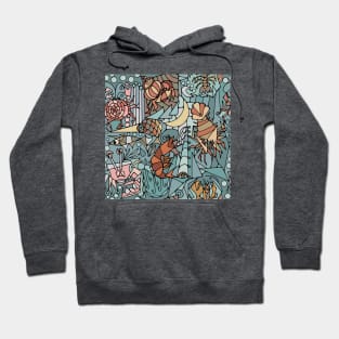 Cubist Crustacean Critters Hoodie